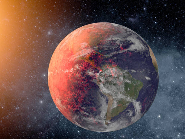 Earth from space showing climate and land use signals